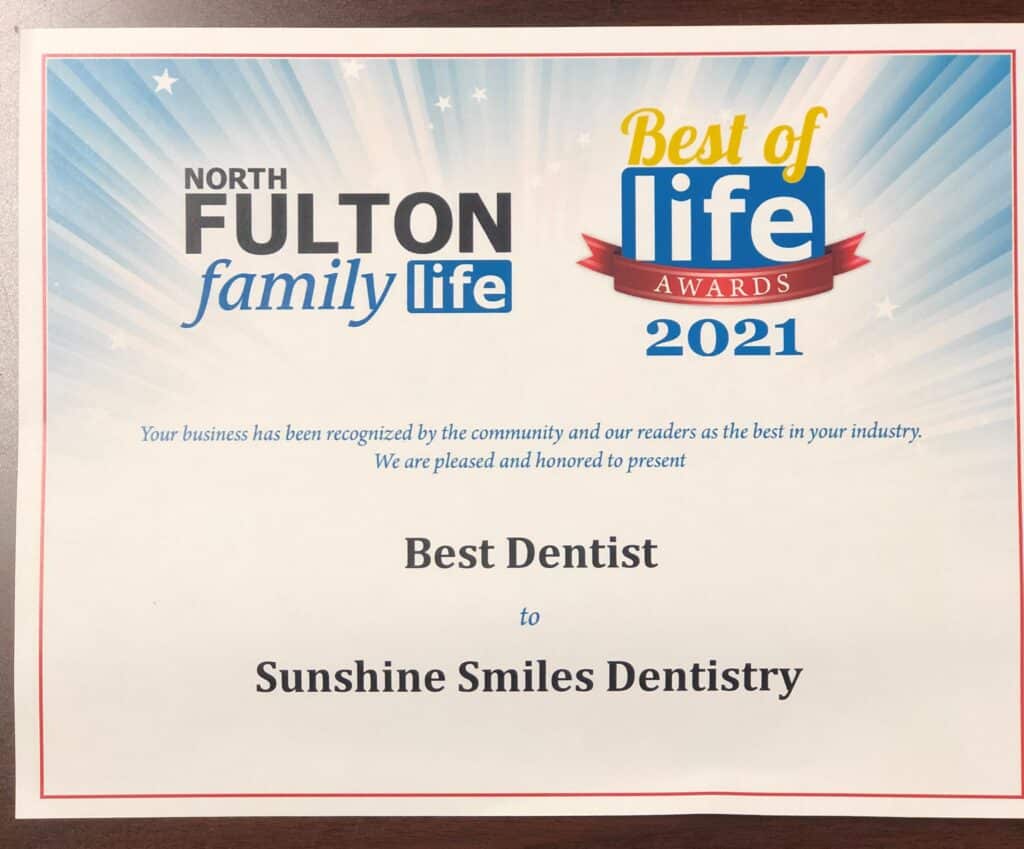 North Fulton Best Dentist Roswell Georgia - Sunshine Smiles Dentistry - 365 Market Place ste 100 Roswell Georgia 30075